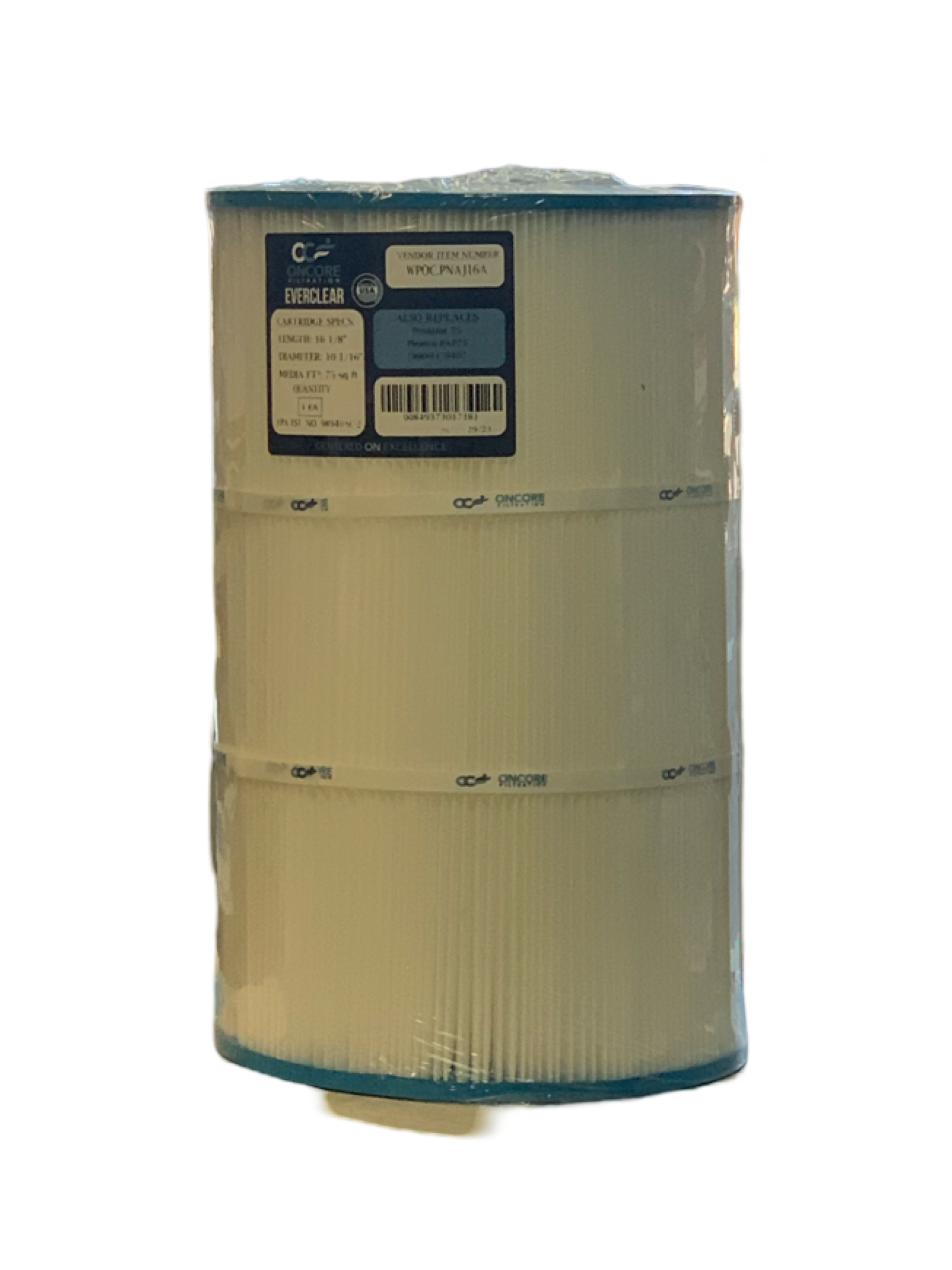 10-1/16" 75 SqFt Predator 75/Pentair Clean and Clear 75 Pool Cartridge Filter